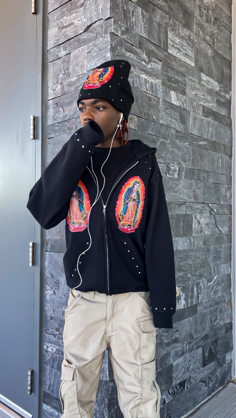 “Virgin Mary” Zip Up